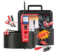 Autel PowerScan PS100 Power Circuit Probe Tester Kit, 12V 24V Electrical Circuit System Diagnostic Tool, Automotive Circuit Tester, Read AC/DC Current Resistance, Built-in Circuit Breaker, 20ft Cord
