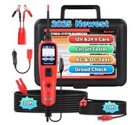Autel PowerScan PS100 Power Probe Circuit Tester Kit, 12V 24V Electrical System Diagnostic Tool, Automotive Circuit Tester, Read AC DC Resistance, Built-in Circuit Breaker, Extended 20ft Cord