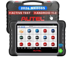 Autel Scanner MaxiCOM MK808S: 2026 Bidirectional Tool Same as MK808BT Pro, 28+ Service, Active Test, All System Diagnosis, Injector Coding, Android 11