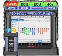 Autel Scanner MaxiCOM Ultra Lite Diagnostic Tool, 2 Years Update, Intelligent Diagnostic Up of MaxiSys MS919 MS909 Elite II PRO, Topology 2.0, ECU Programming & Coding, 3K+ Active Tests, 40+ Services