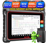 Autel Scanner MaxiPRO MP900BT: 2025 MP900-BT Up of MP900E KIT ECU Coding Diagnostic Tool, New Model of MP808BT PRO MP808S DS808 MS906BT MS906, 3000+ Test, DoIP CANFD, VIN/License Scan, 40+ Reset, OS11