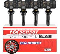 Autel TPMS Sensor 2in1 315MHz + 433MHz MX Sensor, 1-Sensor Press-in Tire Pressure Monitor System Sensor, OE-Level Programmable & Cloneable Wireless TPMS Sensor for All Vehicles (Rubber Valve, 4PCS)