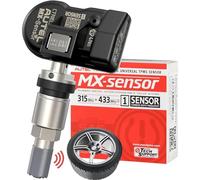 Autel TPMS Sensor, MX-Sensor 315MHz + 433MHz Metal Valve, Programmable Universal Tire Sensor for OEM Sensors Replacement, Work with Autel TPMS Relearn Tool TS408S TS508WF TS601 MK808S-TS (1 PC)