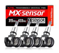 Autel TPMS Sensor,TPMS Sensor,Tire Pressure Sensor,1-Sensor 315MHz +433MHz Dual Frequency Tire Replacement Sensor,Universal Programmable TPMS Sensors for Tire Pressure(Press in Metal Valves,4PCS)