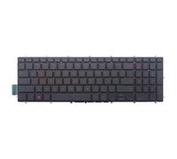 AUTENS US Keyboard Replacement for Dell Inspiron 3579 3583 3779 5565 5567 5570 5575 5587 7566 7567 7577 7588 5765 5767 5770 5775 7773 7778 7779 Laptop No Frame (Red Letter White Backlight)