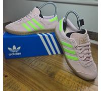 ✅ Authentic Adidas Originals Hamburg W Unisex Shoes Clear Pink Green | Size UK 4