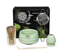 Authentic - Advanced Five-Piece Ceramic Kit Collection Professional Whisk Systemseamlessly Transitions from Complete | Family Friends Colleagues Gift Tea Ceremony Tools Traditional Japanese Tea