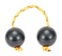 Authentic African Rhythm Fingertip Ball Percussion Instrument, Sand Eggs Asalato (Black)