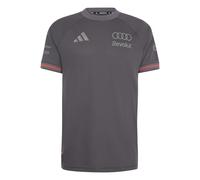 adidas Men's Audi Revolut Formula One Team 2026 Engineers & Marketing Authentic Driver Jersey Shirt, Grey strata/Iron met., XXL