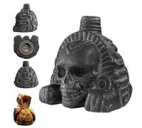 Authentic Aztec Death Whistle | Real Screaming Aztec Death Whistle | Gothic Sound Maker Novelty Horror Deat-h Collectible, With Drawstring Bag For Halloween Day Of The Dead