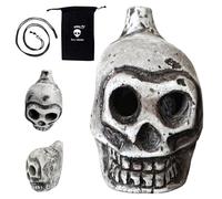Authentic Aztec Whistle - Detailed Eerie Artifact, Ancient Sounder | Travel-Sized Tribal with Bone-Chilling Shrill, Historic Scream Tool for Collectors and Costume Accessories