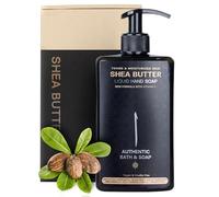 AUTHENTIC BATH & SOAP Natural Shea Butter Liquid Hand Soap, Moisturizing for Dry Skin, Biodegradable, Vegan, Cruelty free, Paraben & Sulfate Free, Hand Wash for Men & Women. 500 ml