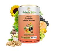 Authentic Biotics Vegan Collagen Booster - Konjac Root, Melon Extract (SOD) & Flavanols - Skin, Hair & Nail Support - 1 Month Supply - Plant-Based Supplement for Hydration, Firmness & Even Tone