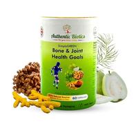 Authentic Biotics Vegan Joint Support - 60 Capsules with Calcium, Magnesium, Zinc, Vitamin D3, K2 & Turmeric - Multivitamin for Bone Strength, Muscle Function, Mobility & Flexibility - Men & Women