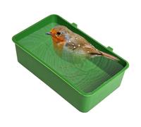 Authentic Bird Bath, Parrot Shower Tub, 8x6 Inches Bath with 2 Side Hooks, Multifunctional Cage Accessory, Pet Care Tool with Sturdy Build, Bird Tub for Small and Medium Birds