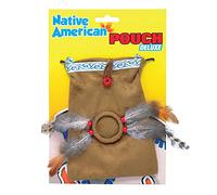 Authentic Brown Native American Indian Pouch Deluxe (Pack of 1) - Perfect for Cosplay, Events, Festivals, Costume Parties, & Everyday Use Halloween