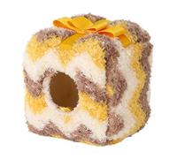 Authentic Bunny Bed, Plush Small Animal Sleeping, 3.94 Inches Soft House with Warm Filling, Furry Fabric Pet Shelter, Bed with Cute Design, Habitat Accessory for Hamster Mice Hedgehog