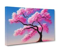 Authentic Cherry Blossom Tree Canvas Wall Art Print 30x20 Inch