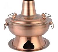 Authentic Chinese Traditional Old Beijing Hot Pot - Charcoal Heated Steam Pot for Kitchen Catering and Home Cooking