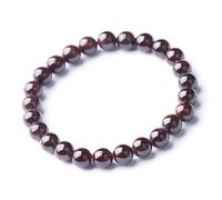 Authentic Feng Shui Garnet Wealth Bracelet - Healing Chakra Meditation Amulet for Men and Women | Adjustable Lucky Crystal Jewelry to Ward Off Evil Spirits