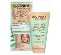 Garnier SkinActive BB Cream Light, SPF15 All-in-1 Tinted Moisturiser 50ml | Classic Perfecting Skin Tint, With Hyaluronic Acid, Aloe & Mineral Pigments, Brightens & Evens Skin, Vegan