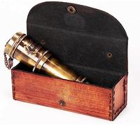Authentic Gift Collection Handcrafted Telescope | in Box | Functional Vintage Replica Brass Nautical Antique Telescope Spyglass & Collectible Decor