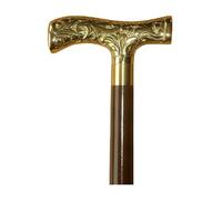 Authentic Gift Collection Royal Handmade Brass Multiple Design Head Handle Walking Stick Design Vintage Victorian Walking Stick Fold Wooden Walking Cane (Golden - Designer Head)