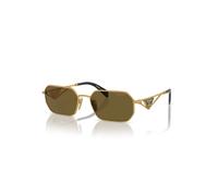 Prada Sunglasses PR A51S 15N01T Gold dark brown Woman