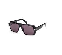 TOM FORD FT1101 TURNER 01A Man Sunglasses Acetate Black Grey Squared Normal