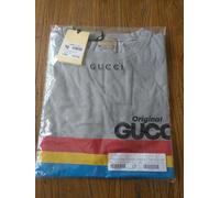 Authentic Gucci T-Shirt Size 12 Years Gray Red Yellow And Blue