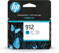 Authentic Ink Cartridge 3YL77AE 912 Cyan, Single Pack for Vivid Prints
