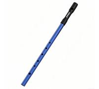 Authentic Irish Flute 6 Hole Tin Whistle in C/D Key, Designed for Sweet Melodies and Easy Playability (Dark Blue D)