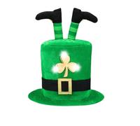 Authentic Irish Leprechaun Hat Green Top Hat - Official Saint Patrick's Day Accessories Irish Celebration Gear, Unisex Adult Fancy Dress Hats for Parades and Pub Events