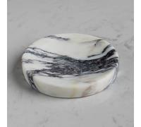 Authentic Italian Calacatta Viola Marble Soap Dish, Round Small Trinket Dish, Bathroom & Kitchen Sponge Holder, Marble Festive Gift