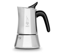 Authentic Italian Coffee Maker Moon Exclusive Stainless Steel 6 Cups BIALETTI