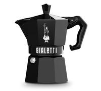 Authentic Italian Moka Coffee Maker Exclusive Black 3 Cups Aluminum BIALETTI