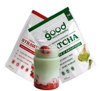 Authentic Japanese Matcha Green Tea Powder Ceremonial Grade - Latte, Coffee, Macha Fuel, Spoon, Whisk, Sachets - Tea, Green Powder, 100% Pure Stone Ground (Matcha & Strawberry 100g)