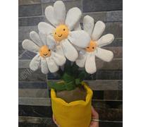 AUTHENTIC JELLYCAT AMUSEABLE DAISY TRIO SUEDETTE FLOWER POT PLUSH TOY 34CM A2DAS