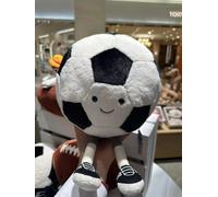 Authentic Jellycat Fluffy Football Plush 21cm - Amuseables Sports Collectible