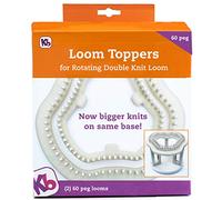 Authentic Knitting Board 60 Peg Toppers, Use with Rotating Loom,KB8360