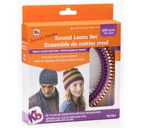 Authentic Knitting Board Premium Round Loom Set, KB8100, 3/8" Gauge