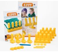 Authentic Knitting Board Zippy Master Set, High-grade plastic, Yellow, 13" x 7"