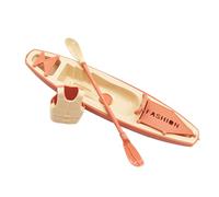 Authentic Looking Canoes Accessories Canoeing Kayaking Equipment Set Designs for Teaching Fluid Dynamics Principles Simulation Kayak Toy Paddle Life Belt Model