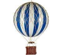 Authentic Models - Travels Light Air Balloon 18x30 cm, Blue / White - White