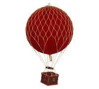Authentic Models - Travels Light Air Balloon Velvet Ø18 cm, Red - Red