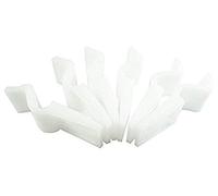 Authentic Nuie BPC001 | Modern Bathroom Accessories 6 Bath Panel Clips for use with Acrylic Bath Panels, White