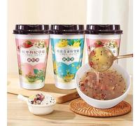 Authentic nut lotus root powder, red date osmanthus chia seed lotus root powder soup, nutritious breakfast meal, instant brewed desserts, delicious snacks gifts, cereals (2 Mixed flavors,4 cups)