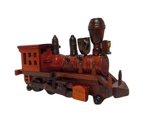 Authentic R & M Handcrafted Wooden Vintage Train - Classic Collectible Model, Rustic Home Décor, Antique-Style Display Piece, Unique Handmade Gift for Train Lovers & Collectors (Steamline Classic)