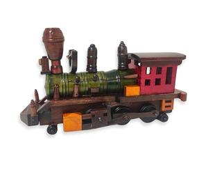 Authentic R & M Heritage Express Handcrafted Wooden Vintage Train - Classic Collectible Model, Rustic Home Décor, Antique-Style Display Piece, Unique Handmade Gift for Train Lovers & Collectors