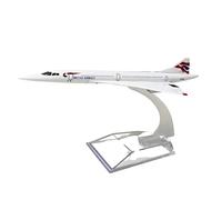 Authentic R & M Model Plane Replica Realistic Mini Aircraft with Stand Premium Collectible Jet Display Model Aviation Gift for Adults Kids (BA Concorde 15 x 6.5cm)